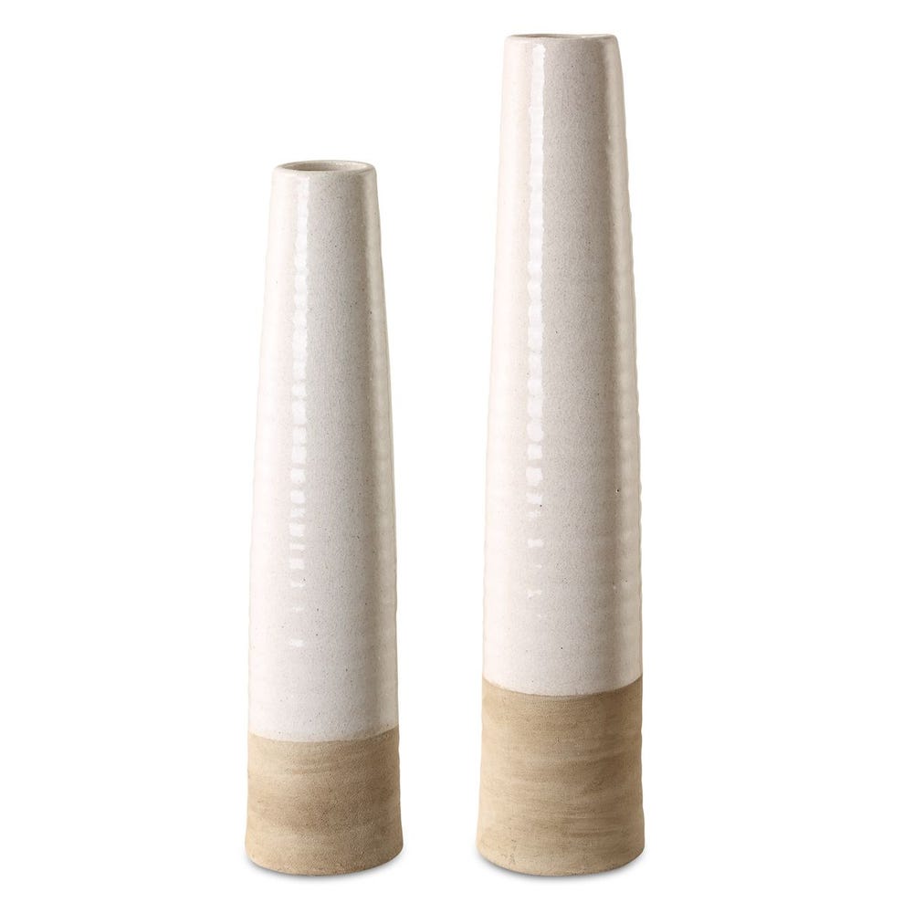 Ivory Sands Vases Set of 2
