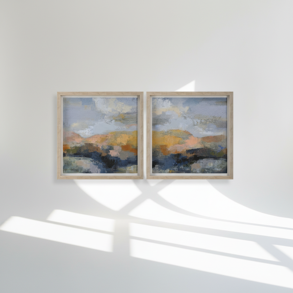 DUSK FRAMED PRINTS Set of 2