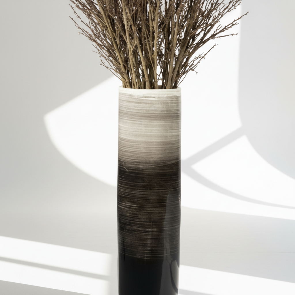 Monochrome Gradient Polyresin Vase