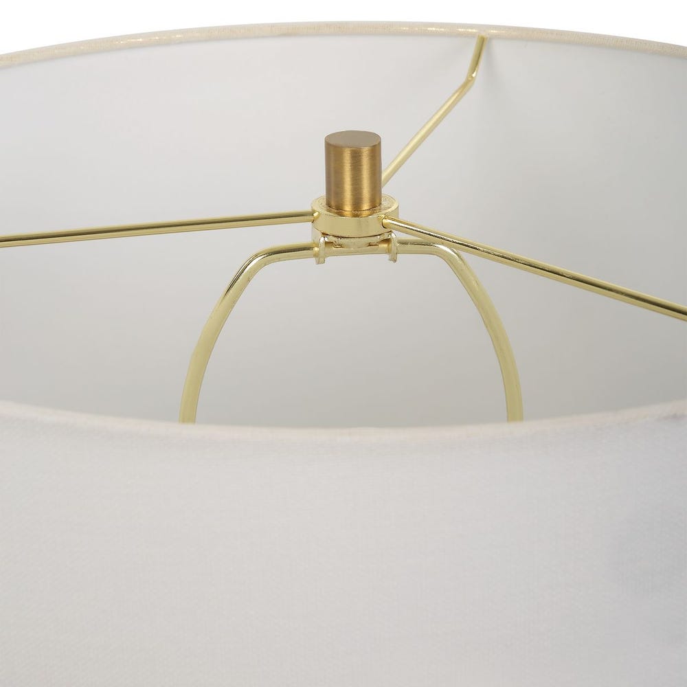 Satin ceramic table lamp