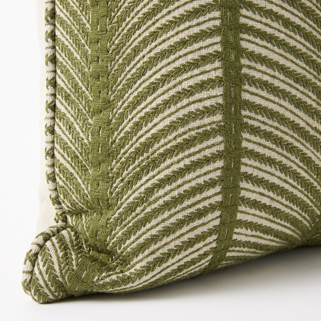 Green Leaf Pillow