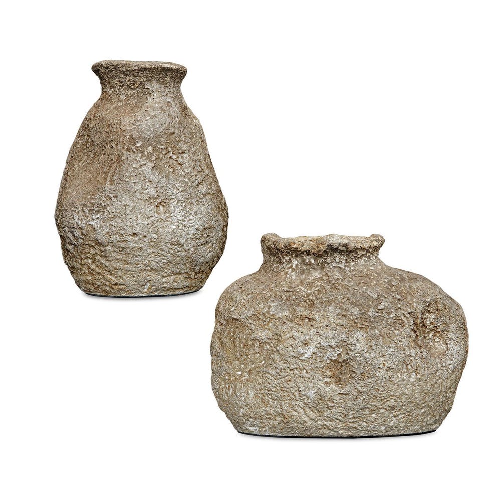 Ancient Echos Indoor-Outdoor Vases Set of 2