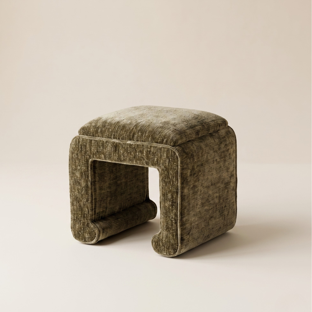 Cara Ottoman - Olive