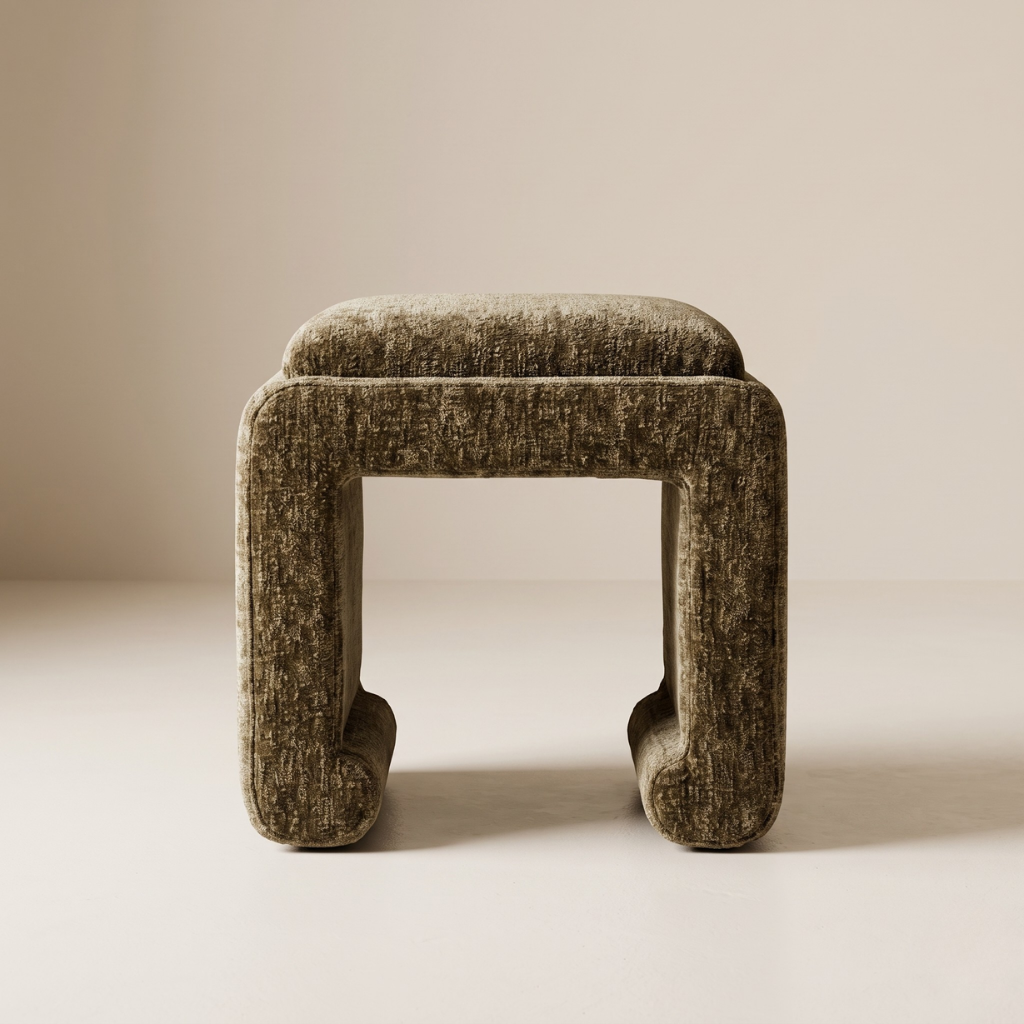 Cara Ottoman - Olive