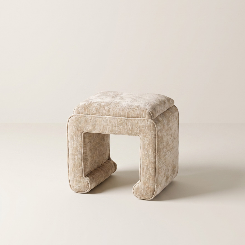 Cara Ottoman - Beige
