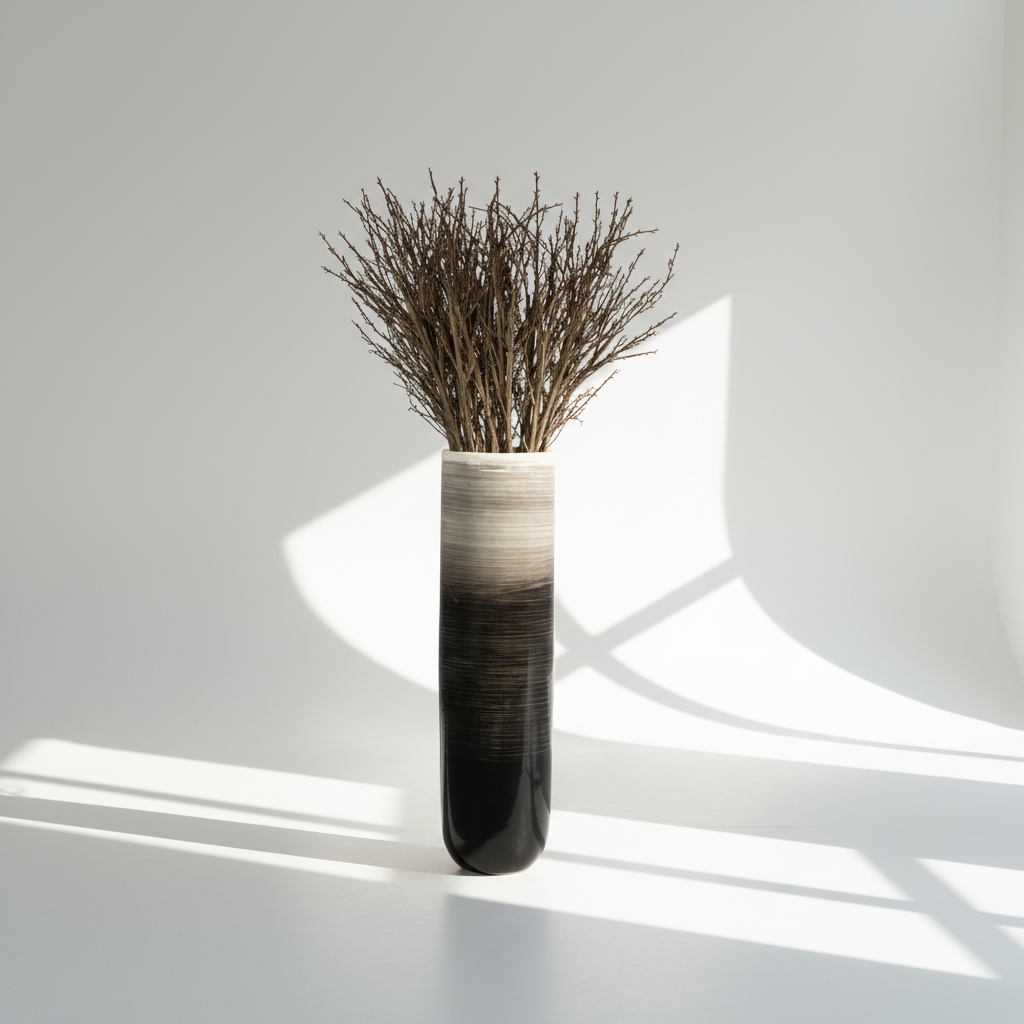 Monochrome Gradient Polyresin Vase