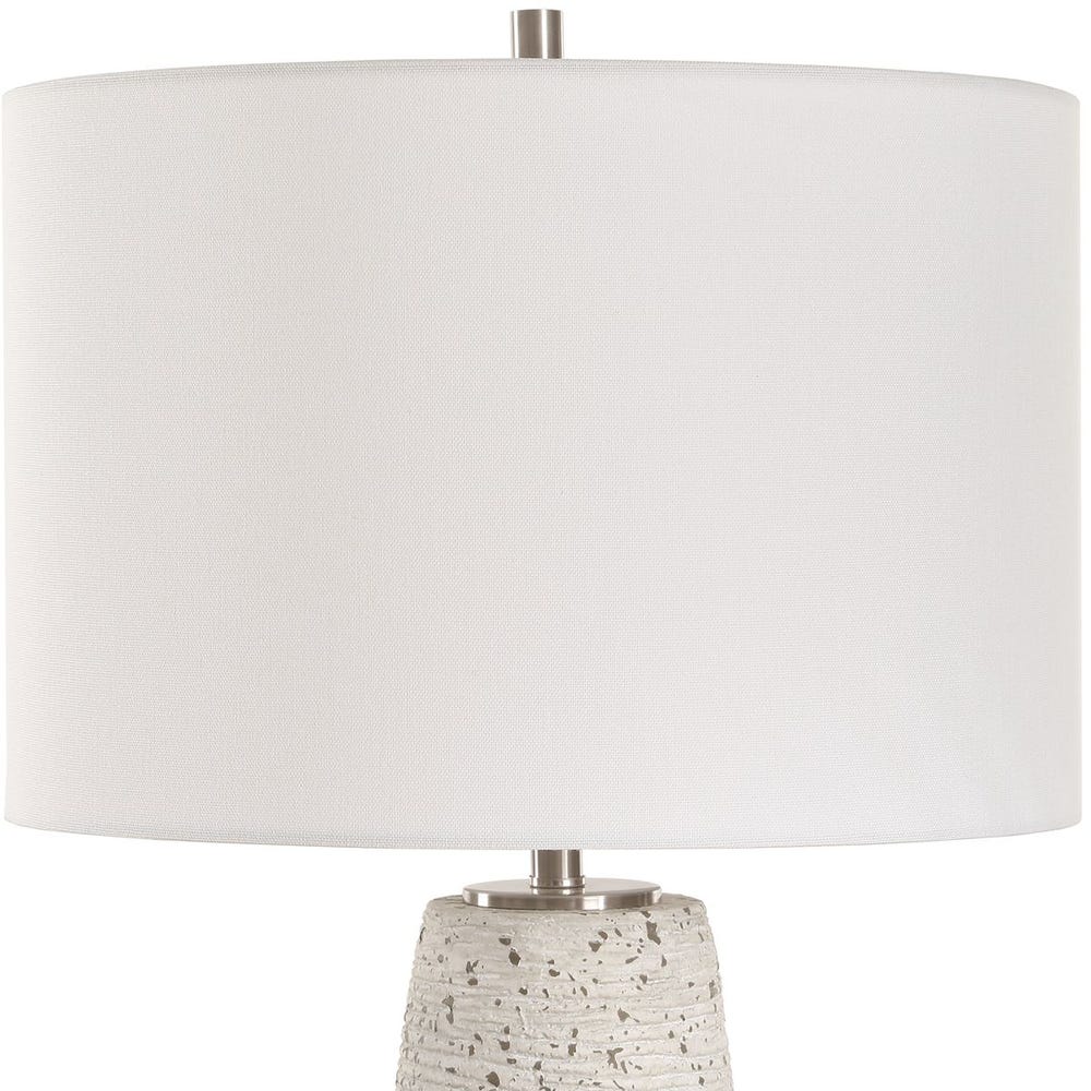 Tapered ceramic table lamp