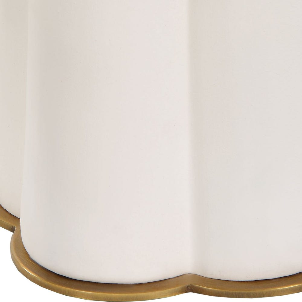 Satin ceramic table lamp